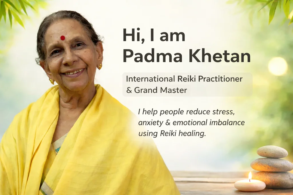 Reiki healing with Padma Khetan, Reiki Healing Centre Jaipur, Usui System of Natural Healing - Traditional Reiki Healing Centre, Jaipur